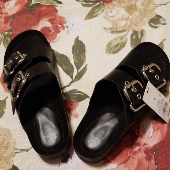 wild fable Shoes - Wild Fable Carson Two Band Buckle Footbed Sandals